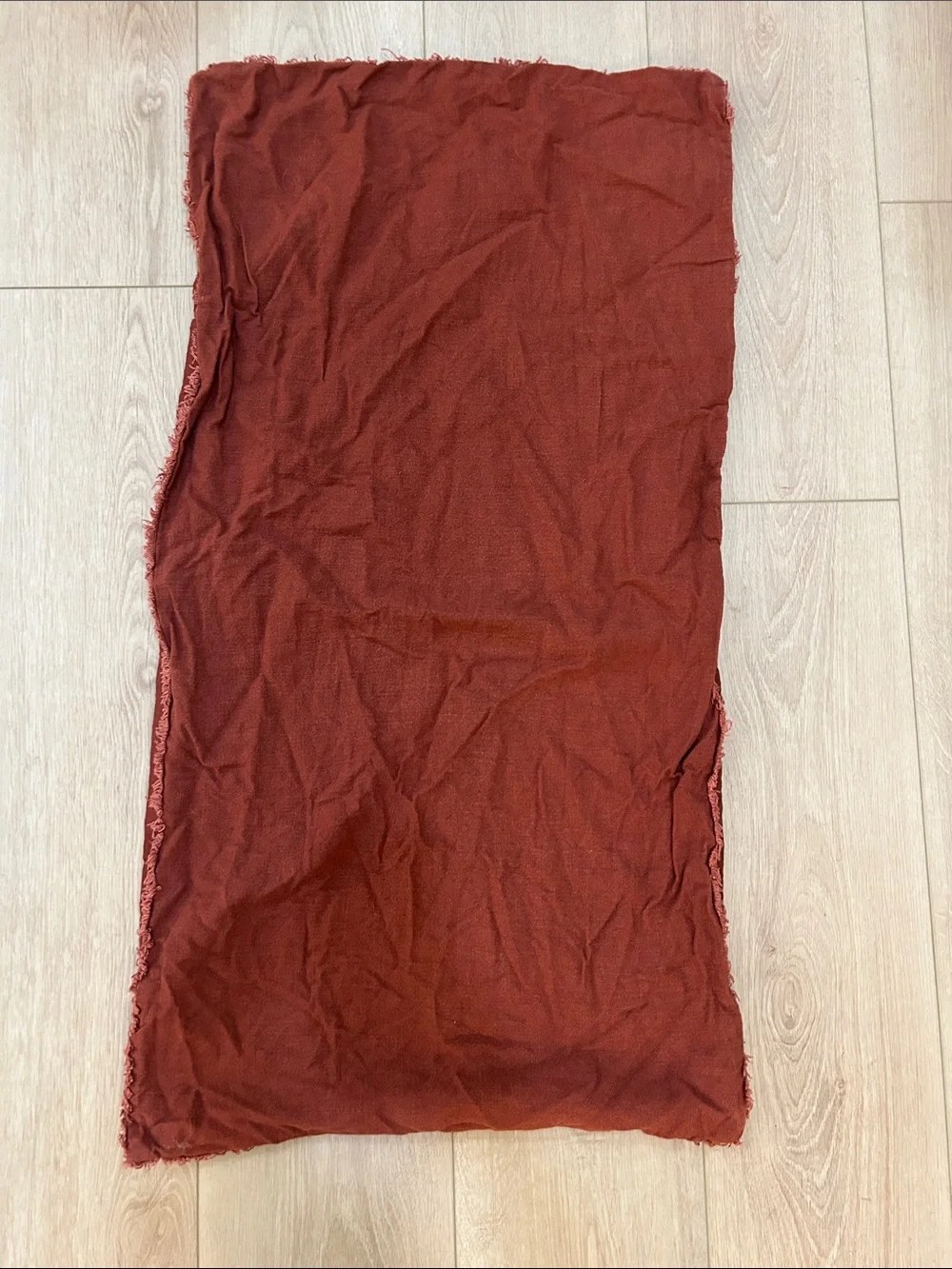 Casaluna Linen Blend King Pillow Sham Set in Rust